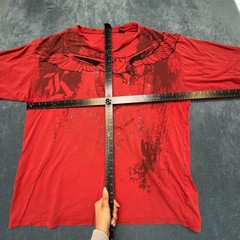 Y2K Karl Kani T Shirt Mens 2XL Red Eagles Graphic Print Short Sleeve Streetwear