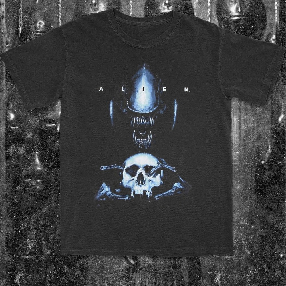 Alien horror graphic Tee Unisex Short Sleeve Shirt S-5XL