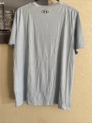 Under Armour Basketball Hoop Cloud Graphic T-Shirt Mens Large Light Blue NWT