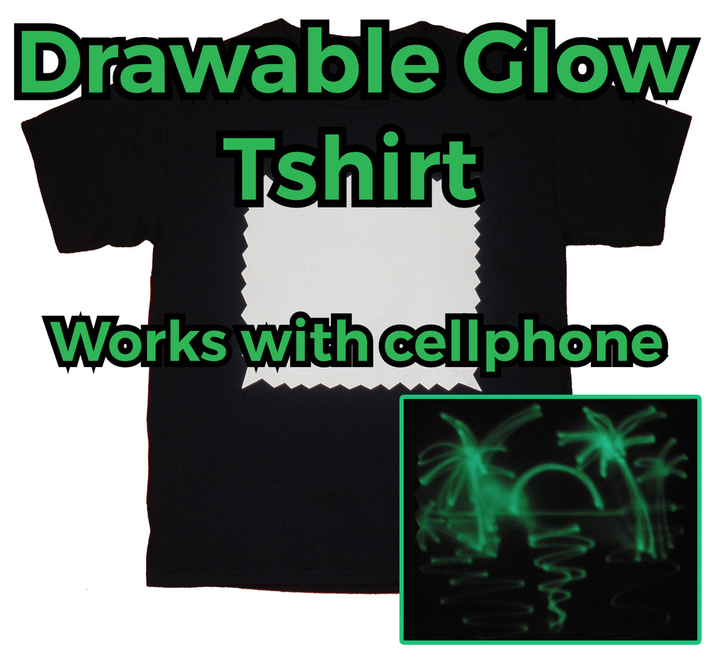 2020 Trendy Hot New Drawable Interactive GLOW T-shirt, Men, Woman, L Get It Now