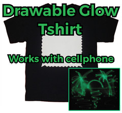 2020 Trendy Hot New Drawable Interactive GLOW T-shirt, Men, Woman, L Get It Now