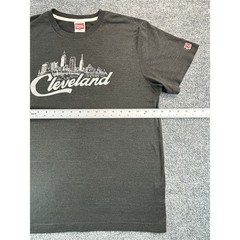 Homage Cleveland Skyline Graphic T Shirt Men’s M Gray Made in USA Short Sleeve