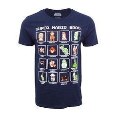 SUPER MARIO CHARACTER T SHIRT OFFICIAL LICENSE TEE