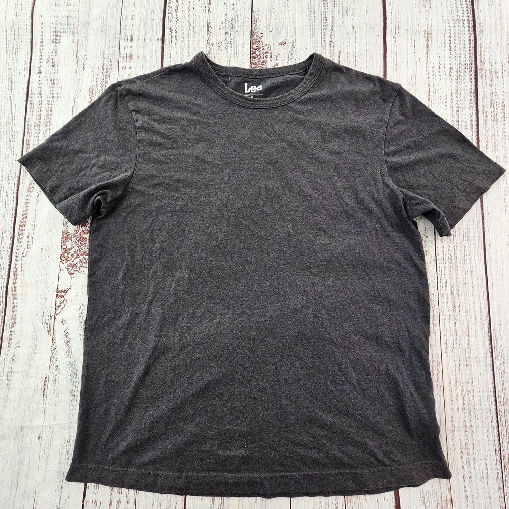 Lee Gray Short Sleeve Cotton Blend T-Shirt Men’s M