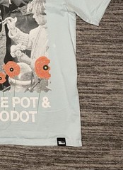 DRO Peace Pot & Microdot Short sleeve shirt Baby Blue Men’s Size Large
