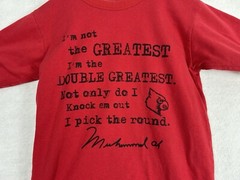 Rare Vintage Muhammad Ali Hip Hop Reversible T Shirt Made in USA Small