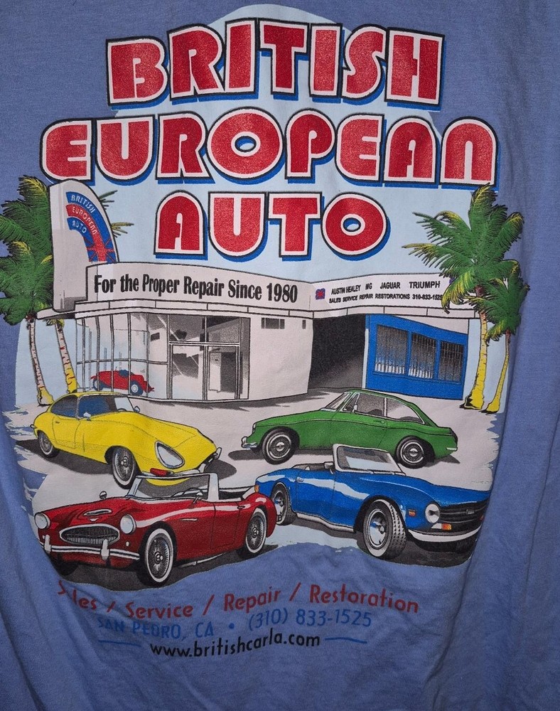 British European Auto Repair San Pedro California T Shirt M Medium