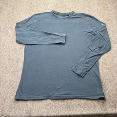 Kuhl Long Sleeve T-Shirt Men L Blue Wildfibre Crew Neck Solid Breathable
