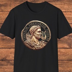Nero T-Shirt, Dark Humor Roman Emperor Shirt, Ancient Rome Coin Shirt