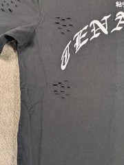 Tenaciti Studios T-Shirt Mens Large Black Ghost Graphic Distressed Streetwear