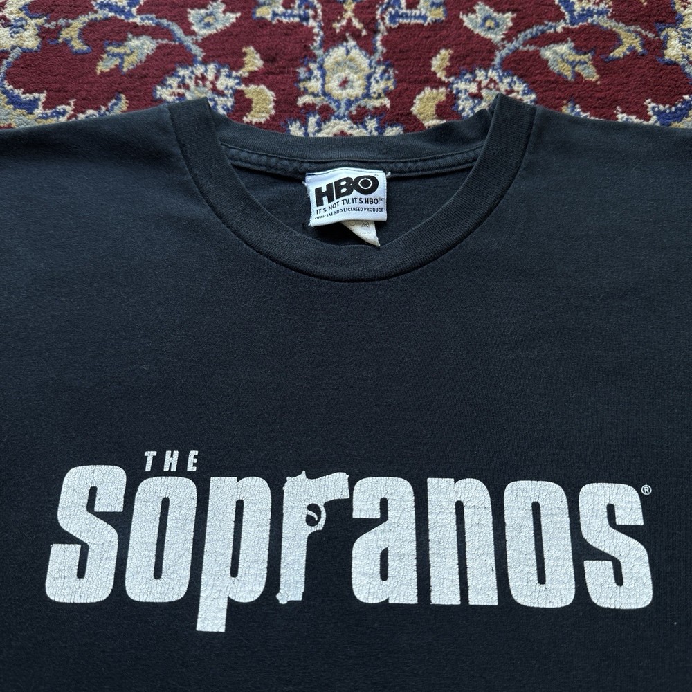 Vintage 2000s The Sopranos HBO Tv Show series movie Film Promo Tee T-shirt