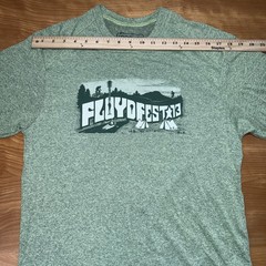 Floydfest 13 Music Festival T-Shirt Music Fest Size Large Green 100% Recycled