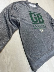 Green Bay Packers Crewneck Sweatshirt Mens Large NFL Team Apparel Zubaz Gray 2XL