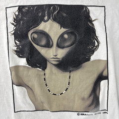Vintage 90s 1996 Alien Jim Morrison Lizard King Parody Tshirt XL Single Stitch