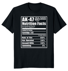 New Nutrition AK 47 Funny Novelty Classic Shirt Made in USA Size S to XL