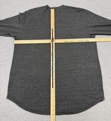 Goodlife Shirt Mens 2XL Gray Long Sleeve Curved Hem Tri-Blend Tee Made USA