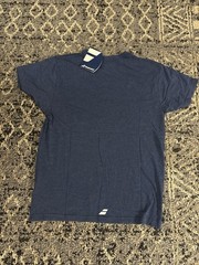 Babolat Exercise Men’s Medium Tee Shirt Estate Blue Tennis Pickleball BRAND NEW