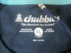 Chubbies Shirt Mens XL Blue NWT Main Sail Crew Neck Graphic Print Short Sleeve