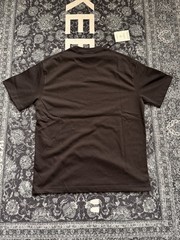 PRADA Men’s S Brown Cotton Jersey Solid Logo Crew Neck Short Sleeve T-Shirt