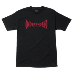 Independent Trucks SPAN Skateboard T Shirt BLACK w/RED Logo
