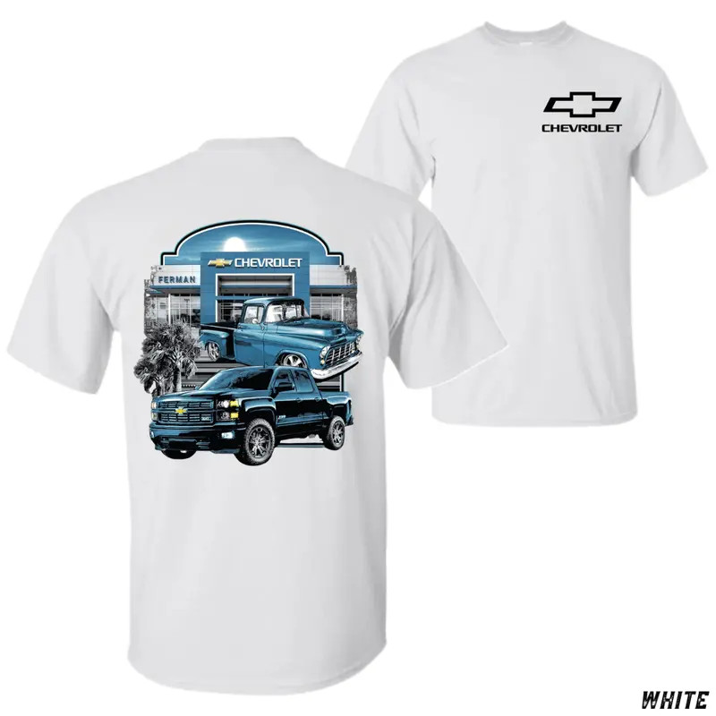 Chevy Truck Dealership T-Shirt, Classic & Modern Chevrolet Pickup Graphic Tee
