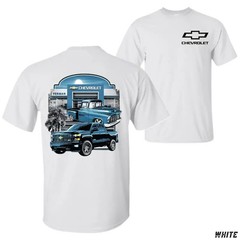 Chevy Truck Dealership T-Shirt, Classic & Modern Chevrolet Pickup Graphic Tee