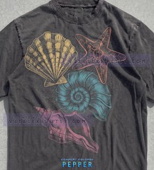 Seashell Starfish Marine Life Ocean Comfort Tee