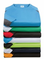 AWDis Men’s Contrast Cool T-Shirt Polyester Sports Gym Football Running Active T