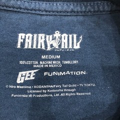 Vary Rare Fairy Tail Featuring Team Natsu Size Medium T-Shirt Blue Pre-Owned