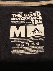 Adidas Go-To Performance Tee Climate Control Black White Short Sleeve Men’s SZ M