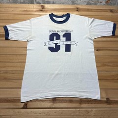 Vintage 1991 Royal Caribbean #91 Cruise Ship Souvenir Ringer T-Shirt Men’s Large