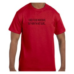 Funny Tshirt I Used To Be Indecisive But Now I am Not Sure…. Short/Long Sleeve