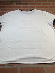 Napoleon Dynamite Men TShirt Size X-Large White Burn-Out Vote for Pedro Ringer T