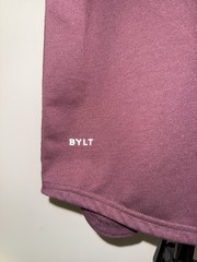 BYLT Drop Cut Lux Shirt Short Sleeve Tee Men’s Large Curved Hem