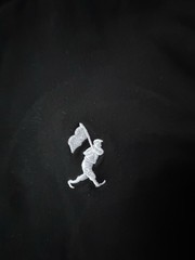 Baseballism Baseball Print Black Hooded Sweatshirt Neck Wrap Mens Size Large