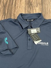 Travis Matthew polo golf Logo CODALE mens Size L Color Blue Nights
