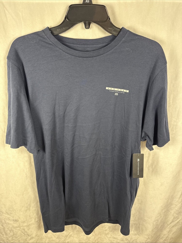 TravisMathew Men’s Skydive NY State Graphic Golf T-Shirt Size Large
