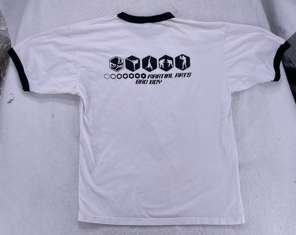 Bad Boy Shirt Men’s Size Large White 1990’s Mixed Martial Arts MMA FLAWS