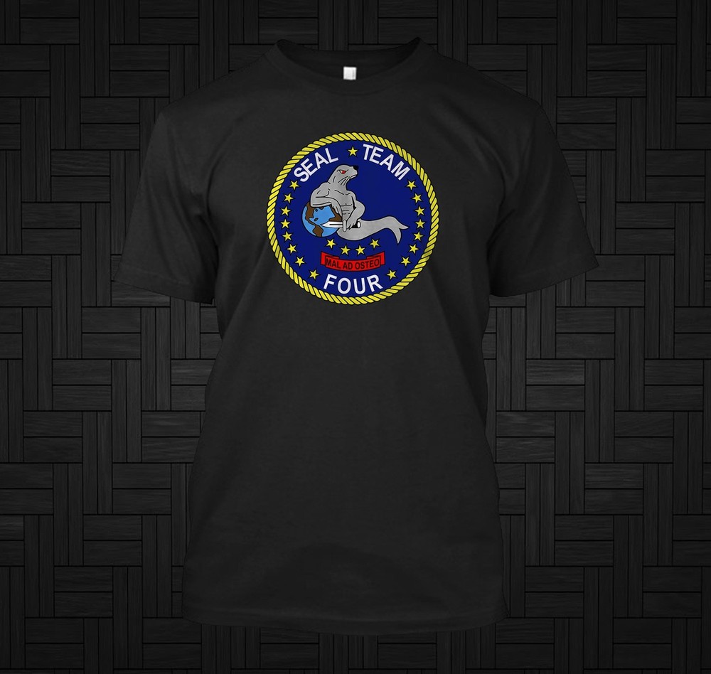 SEAL Team 4 – Custom Men’s Black T-Shirt Tee