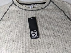 Distortion thermal Mens small long sleeve thermal shirt New with tags khaki/tan