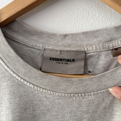 Fear of God Essentials Light Oatmeal Puff Print Tee Size M