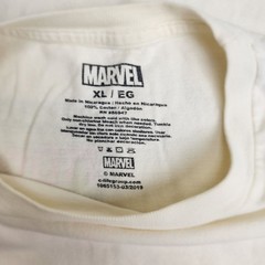 Captain Marvel Comics Superhero 2-Sided White Short Sleeve T-Shirt Men’s Size XL