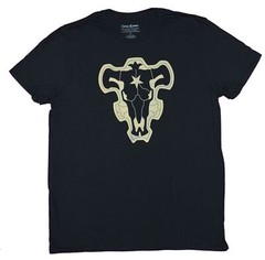 Black Clover Adult New T-Shirt – Black Bull Symbol Shirt Logo