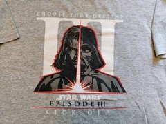 Star Wars Episode III 3 Kickoff Hasbro Exclusive Gray T-Shirt Men’s XL
