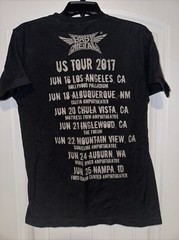 Babymetal 2017 US Tour Tshirt Medium Black