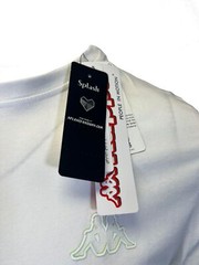 Kappa Men’s T-Shirt White Crew Neck Solid Regular Fit S/S (S08)
