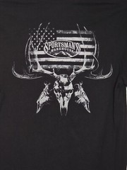 Sportsman’s Warehouse Skull American Flag Graphic Men’s Size Large