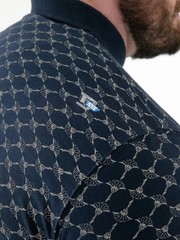 D555 Duke Big Mens Printed Polo Shirt Jacquard Trims 2XL-5XL 6XL 7XL 8XL 611903