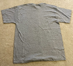 Cooperstown Mens Baseball T-Shirt Gray Sz L Inside Numbers Priceless Vintage