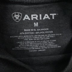 Ariat Shirt Mens Medium Gray Longhorn Skull Western Cowboy Graphic Rodeo Tee